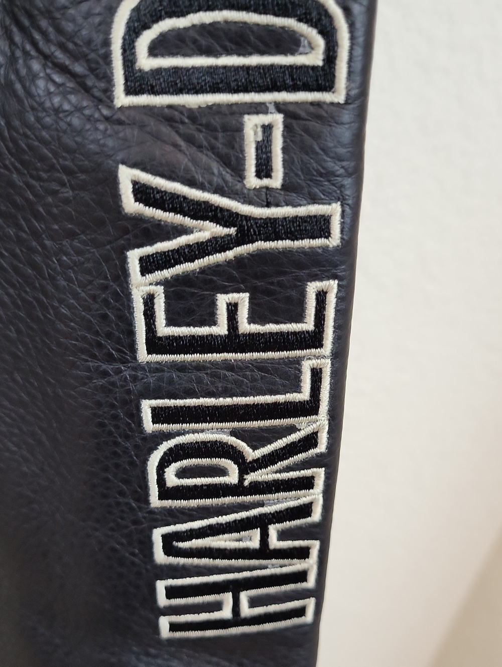Harley Davidson Black Leather Motorcycle Biker Chaps Women's Small - Picture 3 of 13